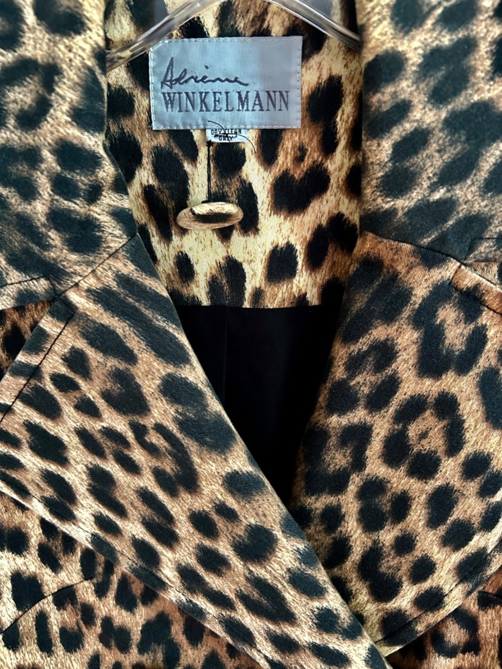 Vintage Leopard Print Trench Coat Adrienne Winkelmann - Picture 2 of 6